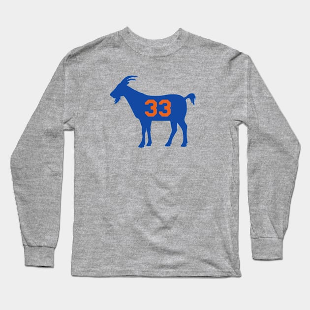 NY GOAT - 33 - Orange Long Sleeve T-Shirt by KFig21